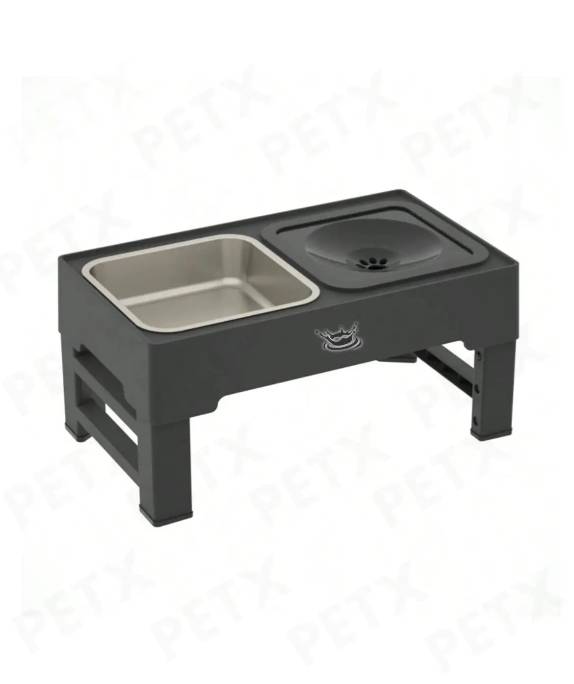 PetX™ Adjustable Elevated Dog Bowl - Zero Splash  & Slow Feeder PetX™