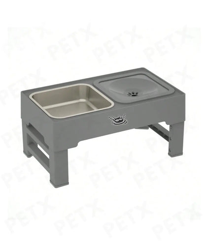 PetX™ Adjustable Elevated Dog Bowl - Zero Splash  & Slow Feeder PetX™